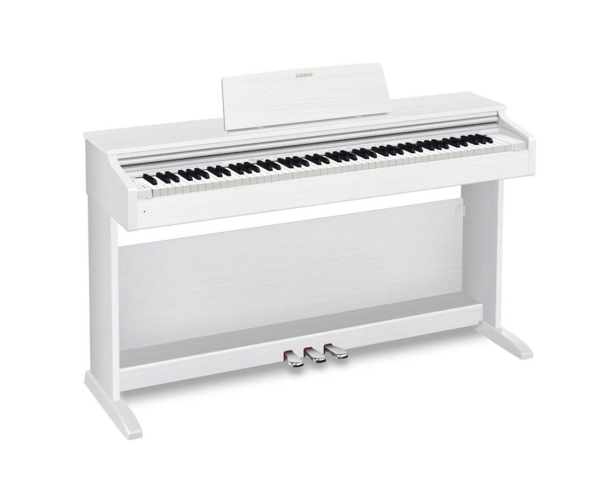 Totaalbeeld CASIO CELVIANO AP-270 digitale piano in wit.