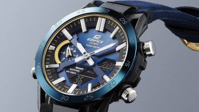 ECB-2000SS-2A Blauw met onpeilbare diepte en stralend glimmend goud voor pure harmonie
