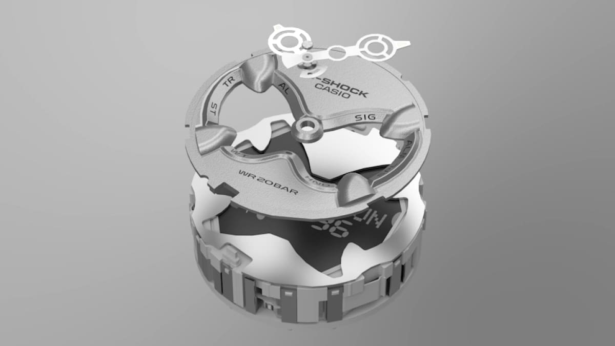 Afzonderlijke onderdelen van de schokbestendige module van de GA-V01