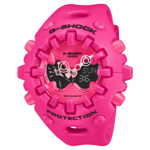 Vooraanzicht van de roze GA-V01-4AER.