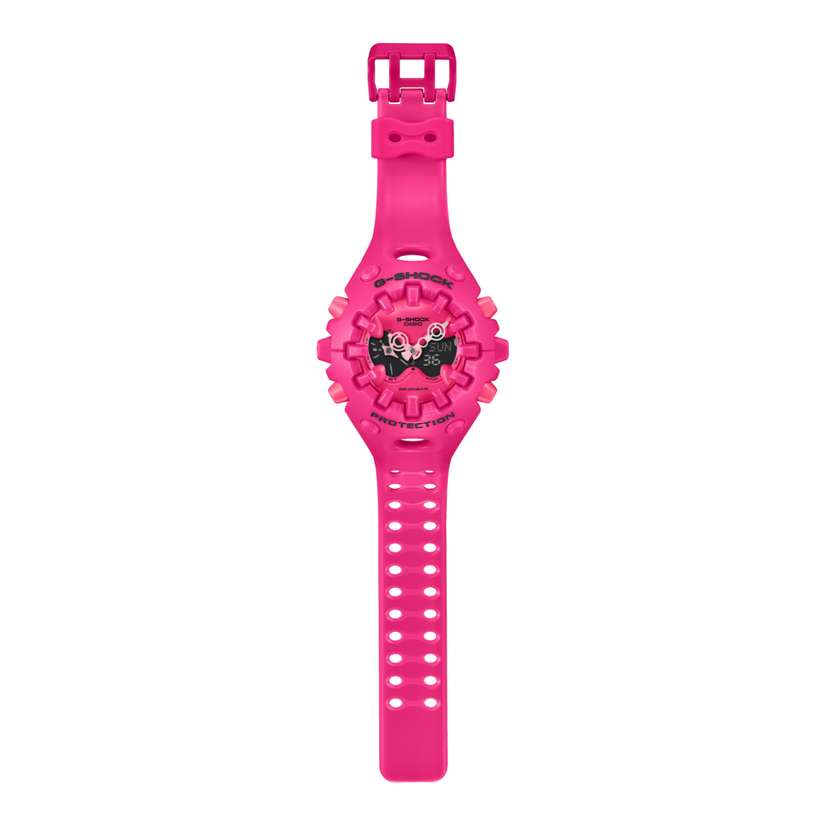 Totaalbeeld van de GA-V01-4AER met geopende armband.