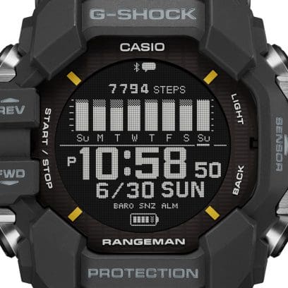 Close-up van de GPR-H1000 digitale display