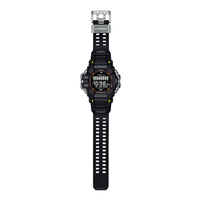 Aanzicht van het GPR-H1000 digitale horloge in zwart hars
