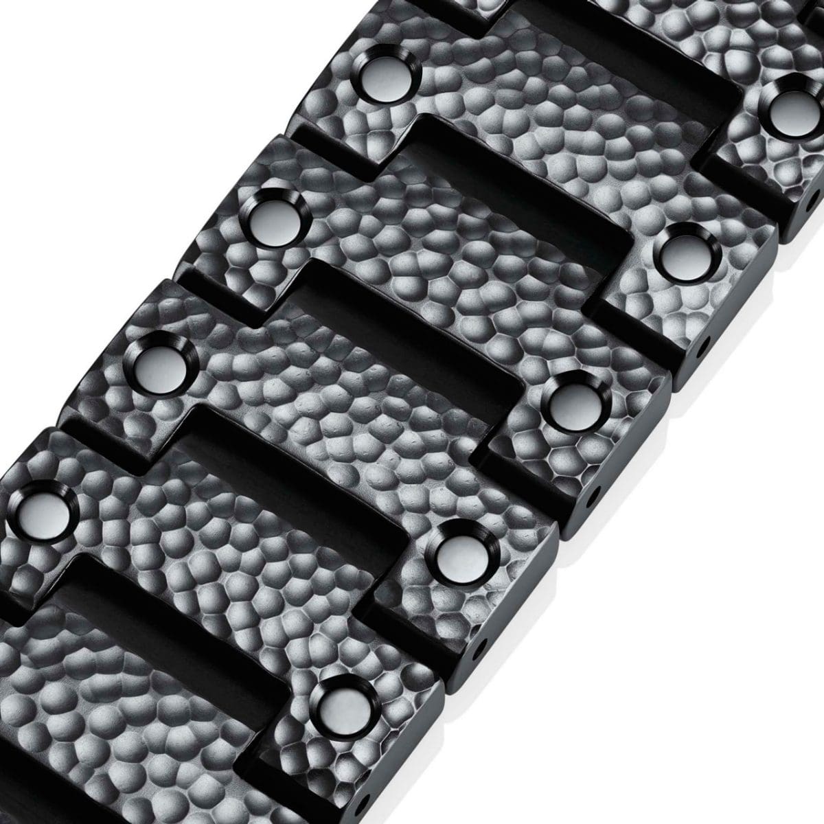 Close-up van de schakelband van de MRG-B5000HT-1DR met gehamerde structuur