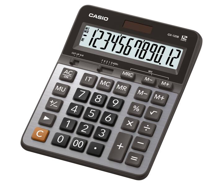 Casio GX120B 12 Hane Pilli + Güneş Enerjili Hesap Makinesi | Kırtasiye  Dünyası
