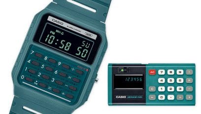 CA-53WB-1B Design and colors pay homage to Casio Mini calculators