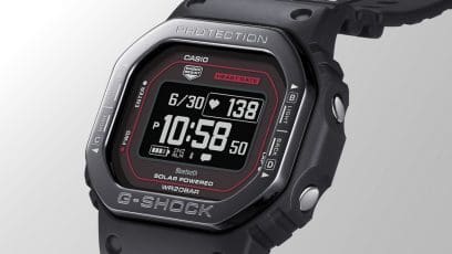 DW-H5600MB-1A4 Metal bezel design inspired by sports gear