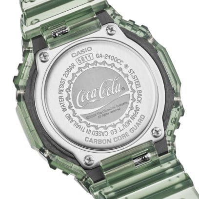 GA-2100CC-3A The bottle-cap-inspired engraving on the case back