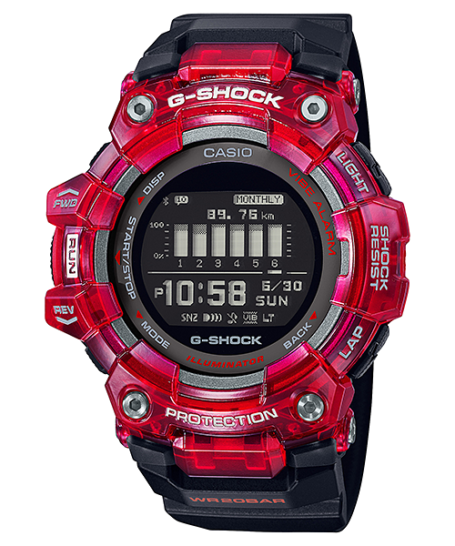 G-SHOCK GBD-100SM-4A1DR レッド GBD-100SM-4A1 | G-SHOCK G-SQUAD GBD-100 SERIES | CASIO PHILIPPINES