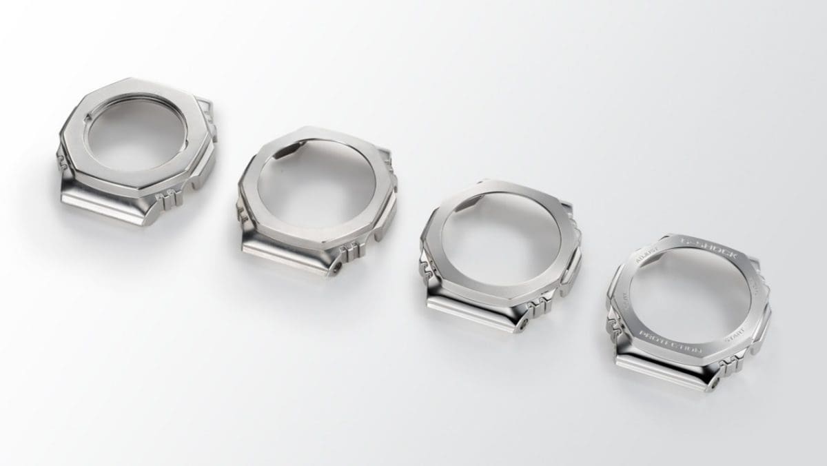GBM-2100A-4B Metal bezel accentuating an octagonal form