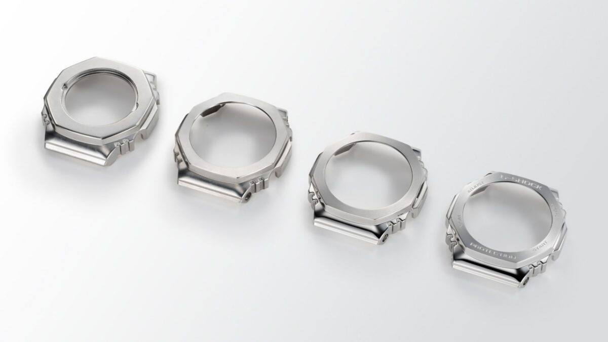GBM-2100A-8B Metal bezel accentuating an octagonal form