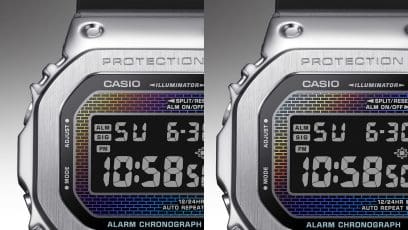 GM-5600RW-1 Every watch in the 5600 line has a totally unique gradation of hues due to details of the special vapor deposition process applied to the glass each time.