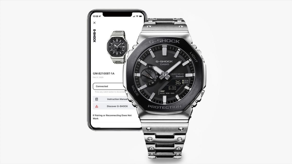 GM-B2100BT-1A Solar-powered timekeeping with Bluetooth® for enhanced accuracy and reliability