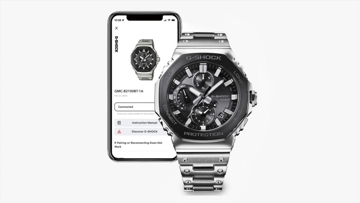 GMC-B2100BT-1A Solar-powered timekeeping with Bluetooth® for enhanced accuracy and reliability