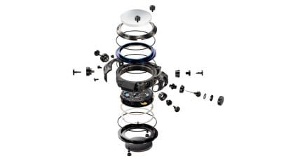 MRG-BF1000RG-3A Highly airtight titanium exterior with multi-component structure offering ISO 200-meter water resistance