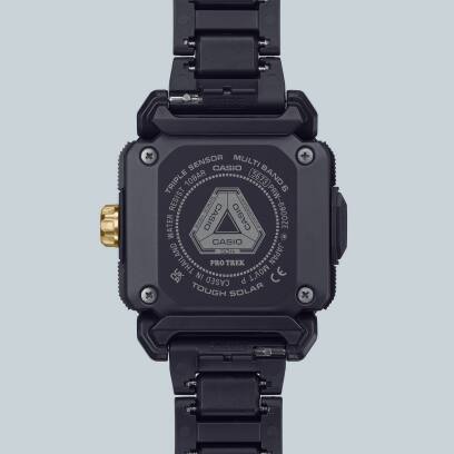 PRW-6900ZE-1 Special case back design commemorating the Casio Watch 50th Anniversary