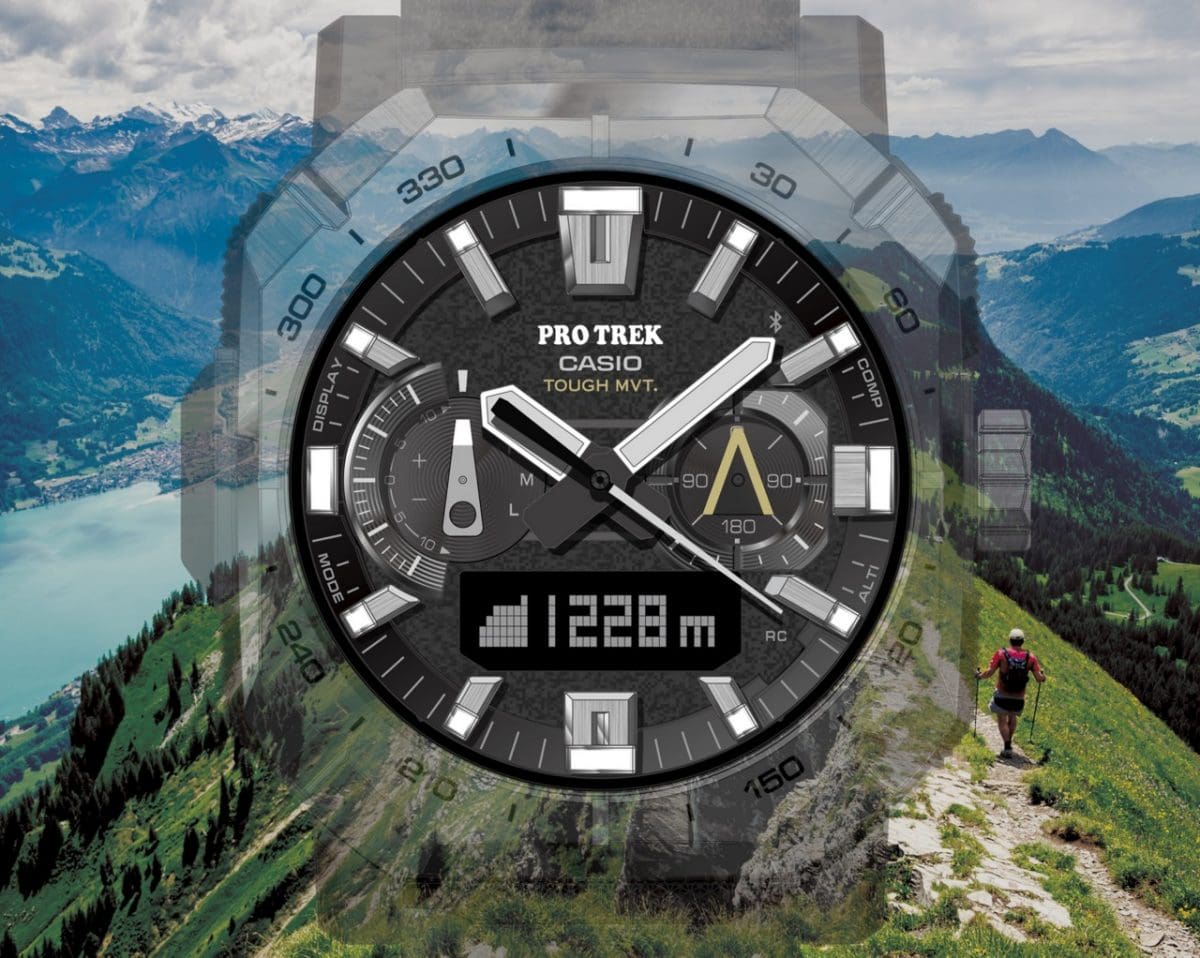 PRW-B1000-1 Triple Sensor (digital compass, barometer/altimeter, and thermometer) senses natural changes