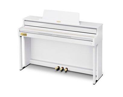 Vista geral do piano digital CELVIANO AP-750 em branco.