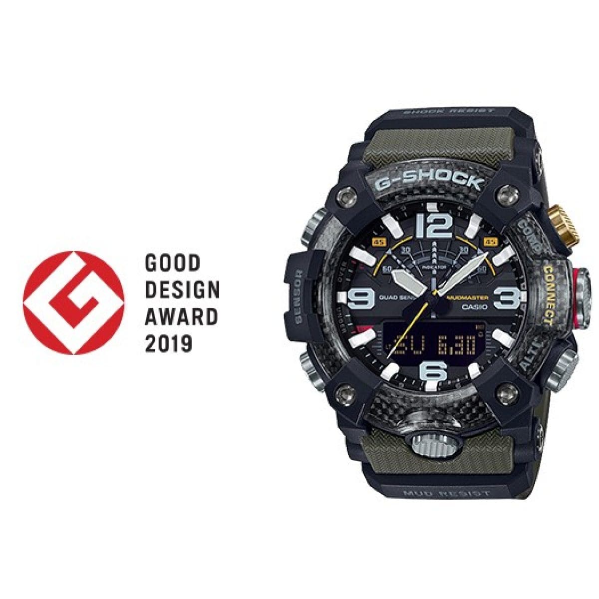 G-SHOCK MUDMASTER MASTER OF G GG-B100-1A3 - Good Design Award 2019