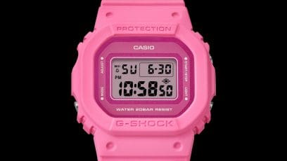 Close do display digital GMD-S5610PP-4ER contra um fundo preto