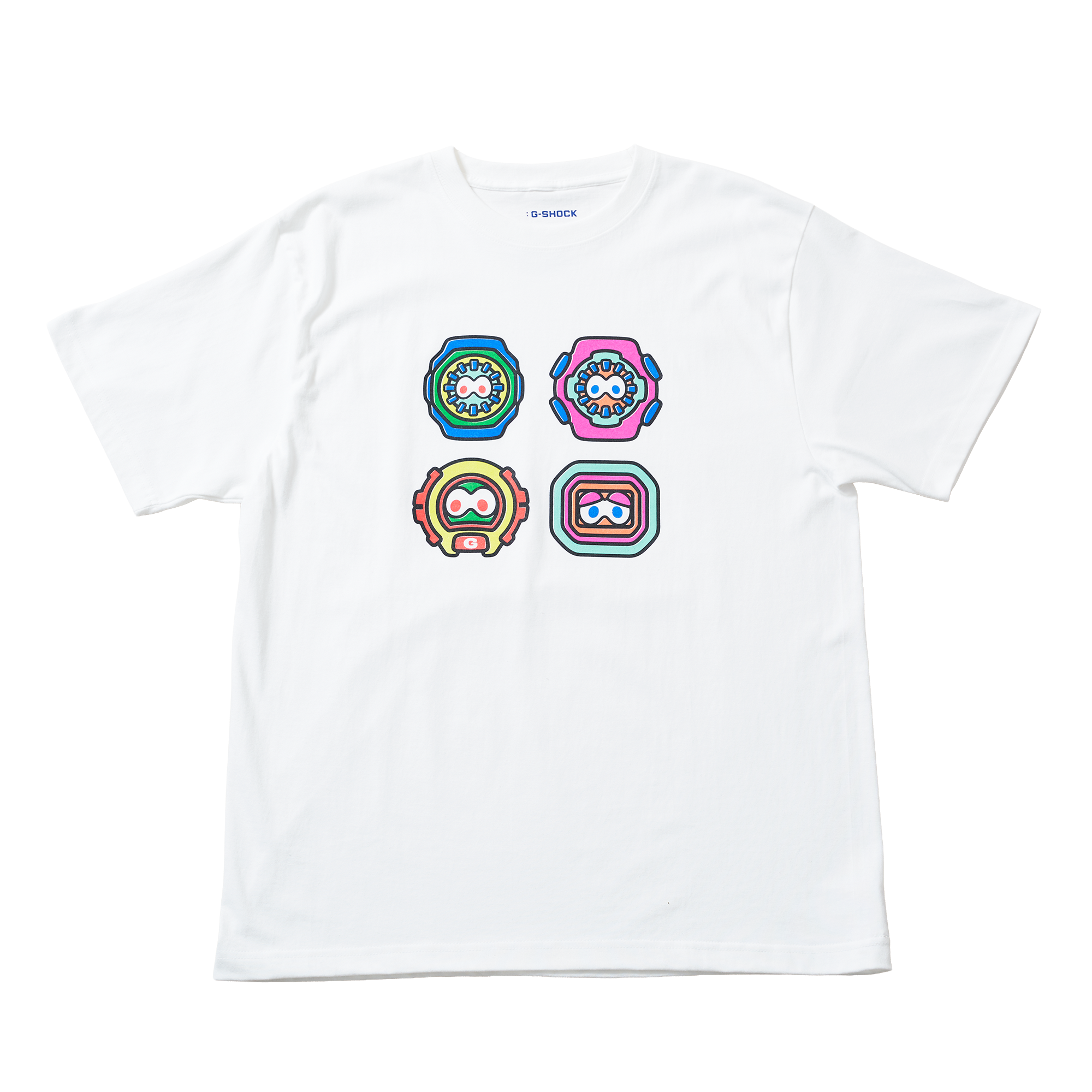 NIGO : G-SHOCK FOUR FACE SIMPLE T-SHIRT WHITE S | CASIO SINGAPORE