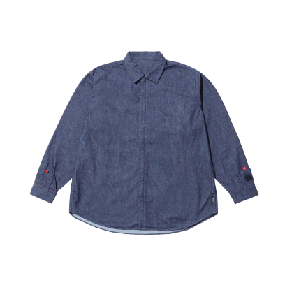 LIFESTYLE CORDURA DENIM SHIRT INDIGO L  #1