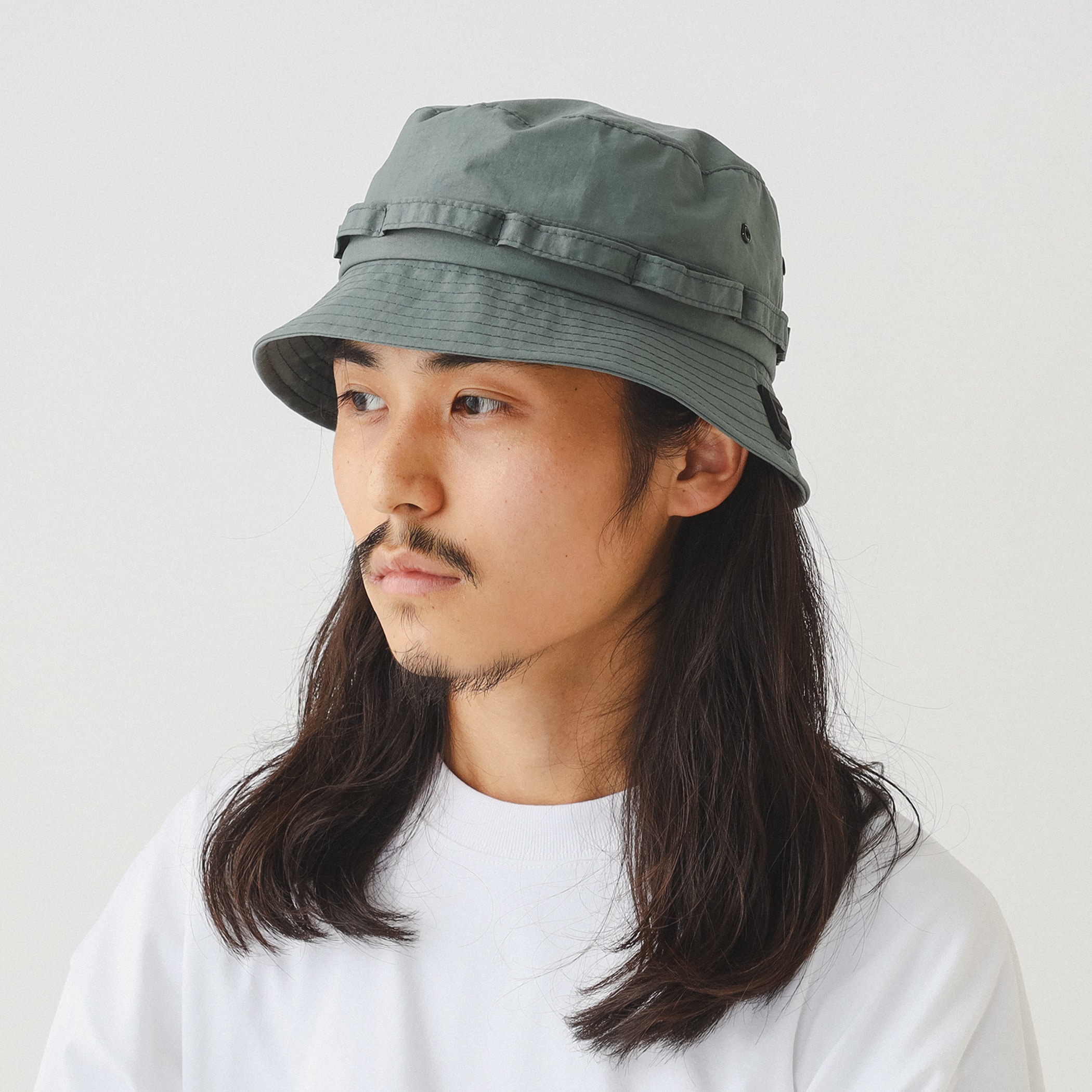 NYLON JUNGLE HAT BLACK×CHARCOAL CASIO SINGAPORE