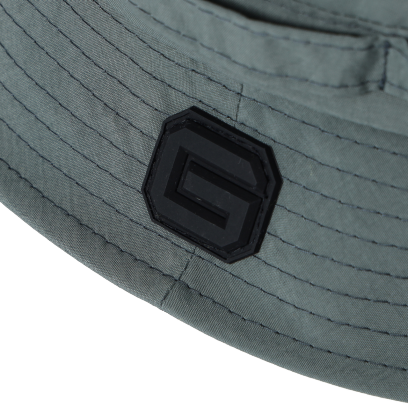 LIFESTYLE NYLON JUNGLE HAT GREY×YELLOW  #4