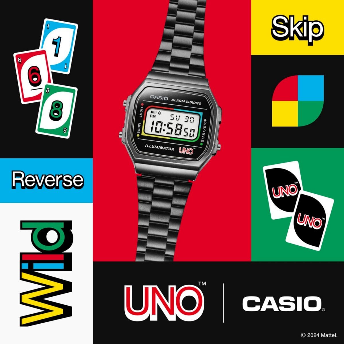 CASIO A168WEUC-1A Black #3