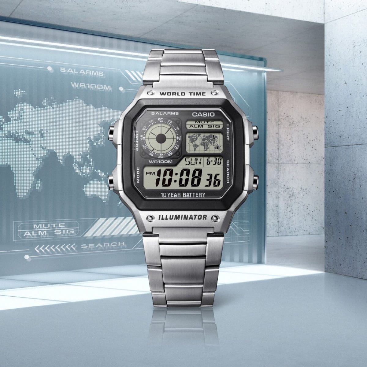 CASIO AE-1200WHD-1AV Black #10