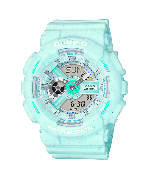 G-SHOCK BA-110PI アイスクリーム　パステルシリーズ　チョコミント BA-110PI-2A | Baby-G BA-110 SERIES | CASIO SINGAPORE