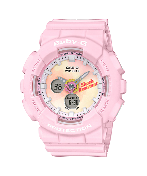 CASIO Baby-G ba-120t　ジーショック　ブラック×ピンク G-Shock Baby-G Polarized Black & Pink Watch | Zumiez