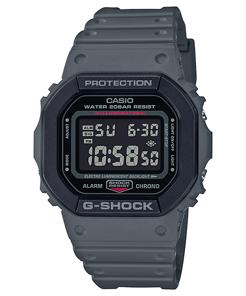 CASIO G-SHOCK DW-5610SU-8DR グレー DW-5610SU-8 | G-SHOCK DIGITAL 5600 SERIES | CASIO SINGAPORE