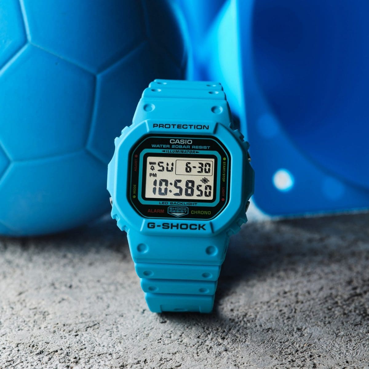 新品同様CASIO G-SHOCK DW-5600EP ターコイズブルー G-SHOCK DW-5600EP-2JF デジタル腕時計 メンズ ENERGY PACK