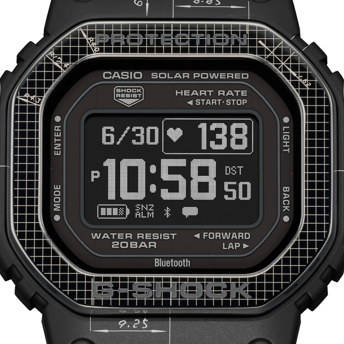 DW-H5600EX-1 Multi-functionality with enhanced readability: Memory-in-pixel (MIP) LCD #7