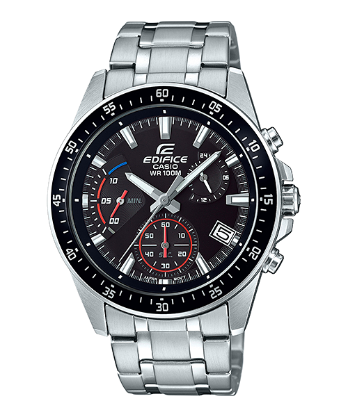 CASIO EDIFICE EF−540 クロノグラフ ブラック/シルバー EFV-540D-1AV | EDIFICE Standard Chronograph | CASIO SINGAPORE
