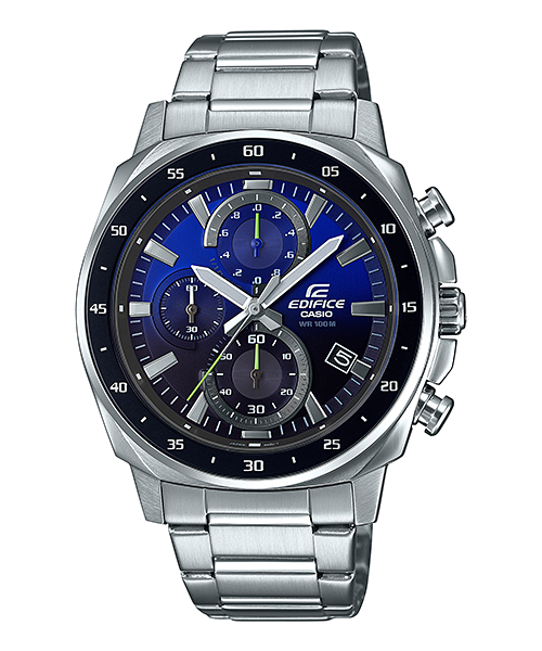 CASIO / クォーツ腕時計/アナログ/レザー/BLU/NVY/EFV-600 EFV-600D-2AV | EDIFICE Standard Chronograph | CASIO SINGAPORE