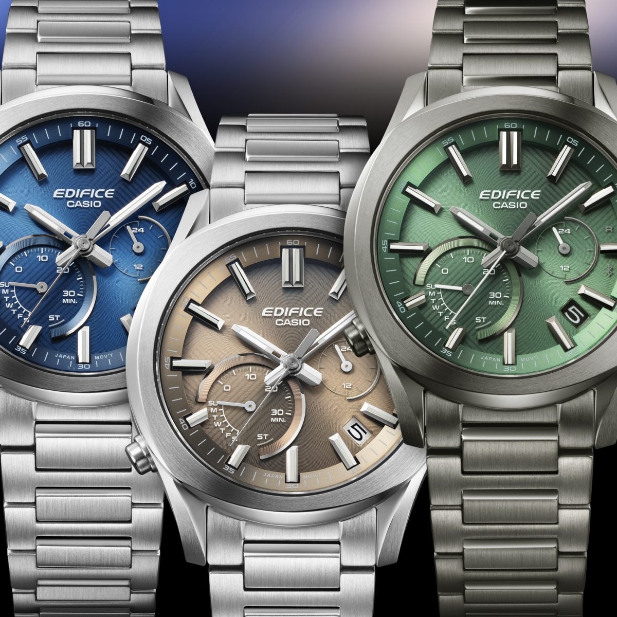 EQB-1300DC-3A Colored dial: Gleaming with lustrous metallic finishes  #8
