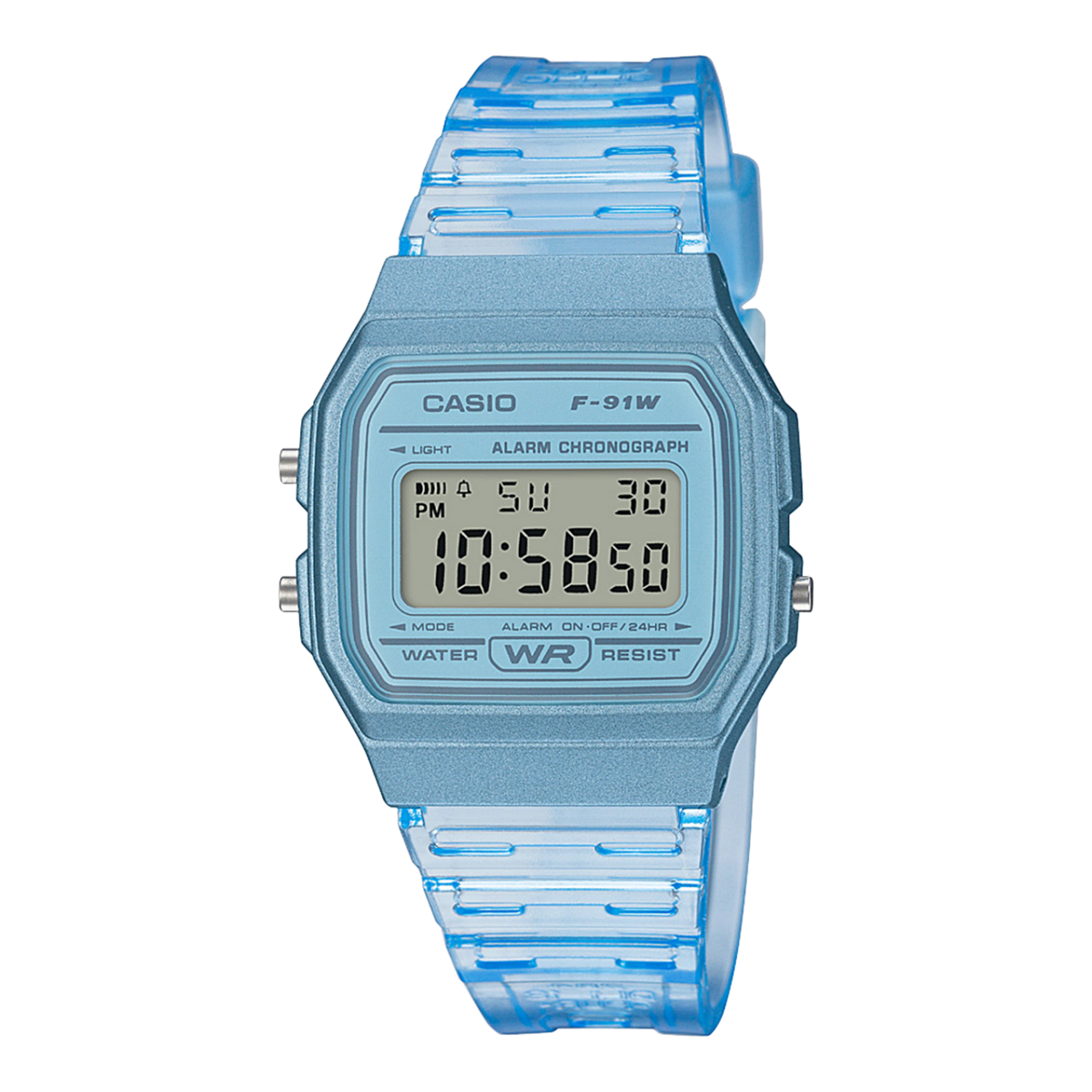 CASIO F-91WS-2 Blue, Light blue #1