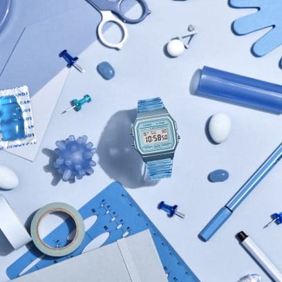 CASIO F-91WS-2 Blue, Light blue #2