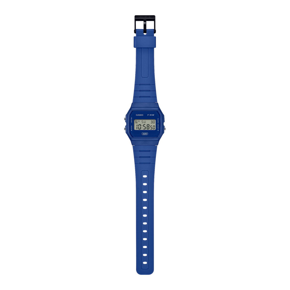 CASIO F-91WB-2A1 Blue, Light blue #3