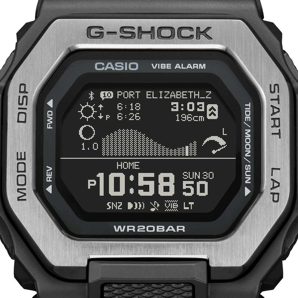 Casio G-Shock G-LIDE GBX-100-8JF Importato Giappone | Orologio Surf Con Grafico Maree E Bluetooth | Grigio