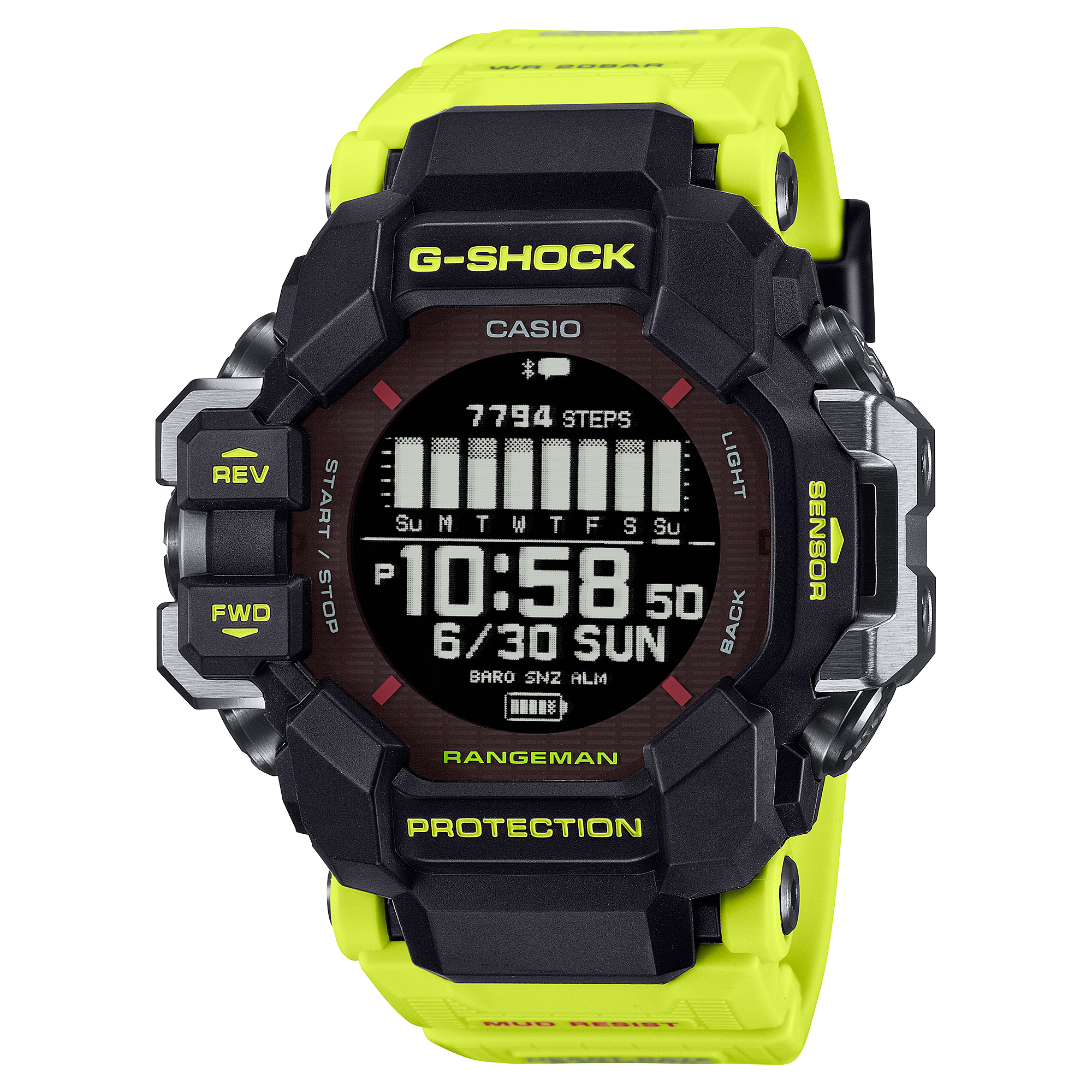 Radio Controlled Casio G Shock Solar Gps GPR-H1000RY-1A9 G-SHOCK