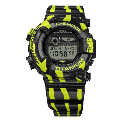 GW-8200TPF-1 Attention to materials: Key resin components used in the bezel and band are made with bio-based resin #6