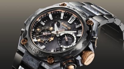 MRG-B2000JS-1A  Recrystallized hybrid titanium bezel evokes the beauty of the katana blade #3