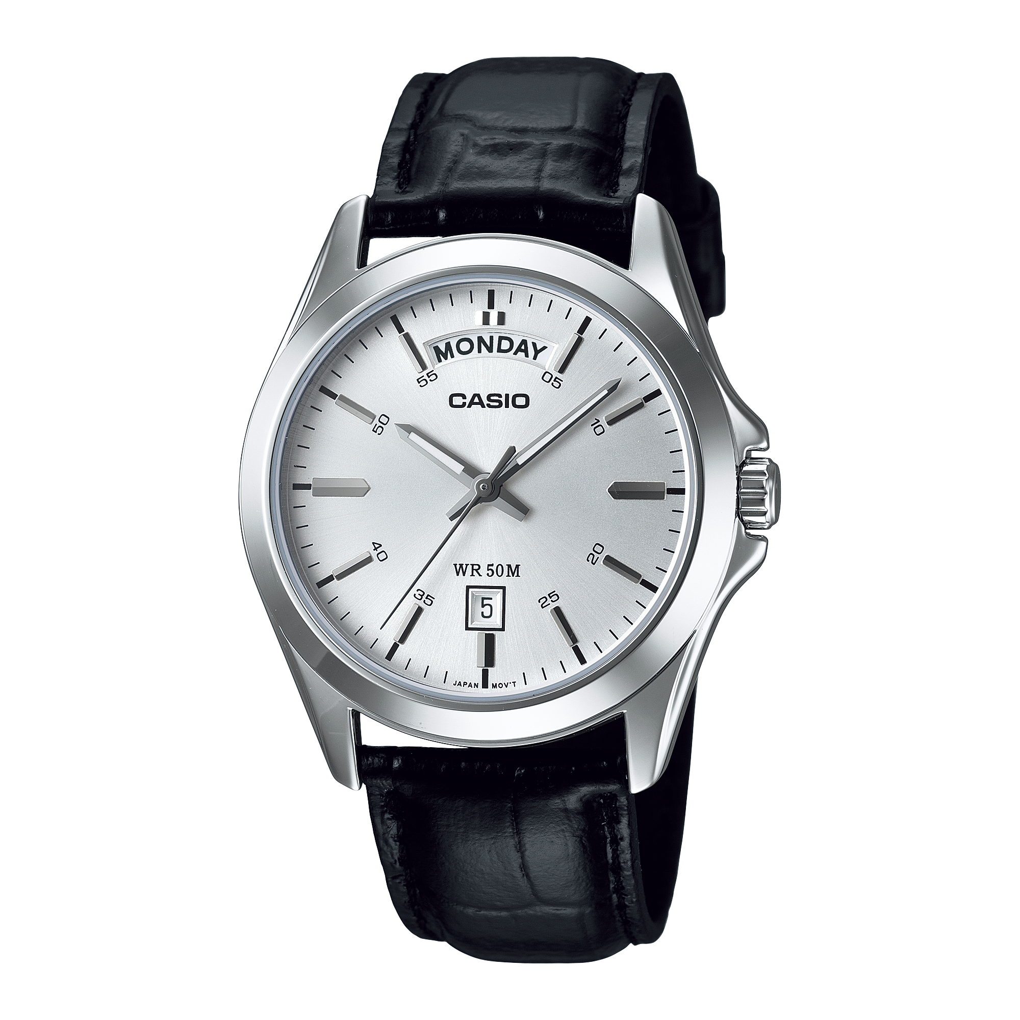Casio MTP-1370L-7A Men's Quartz Watch DISPLAY Analog Black Leather