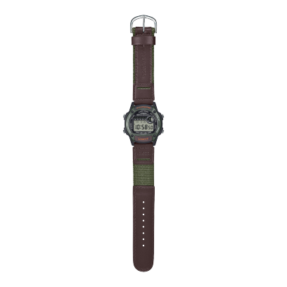 Montre Digitale Casio Pour Femme W-220HF-3AVEF – Bracelet Tissu Brun, Fonctions Chrono Et Calendrier