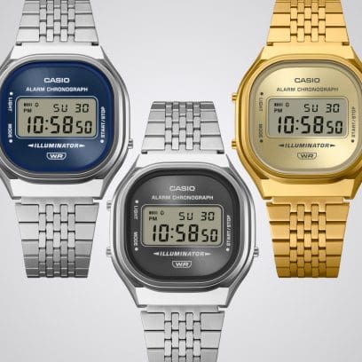 A140WEG-9A หน้าปัดดิจิตอลที่เน้นด้วยพื้นผิวแบบ Sunray