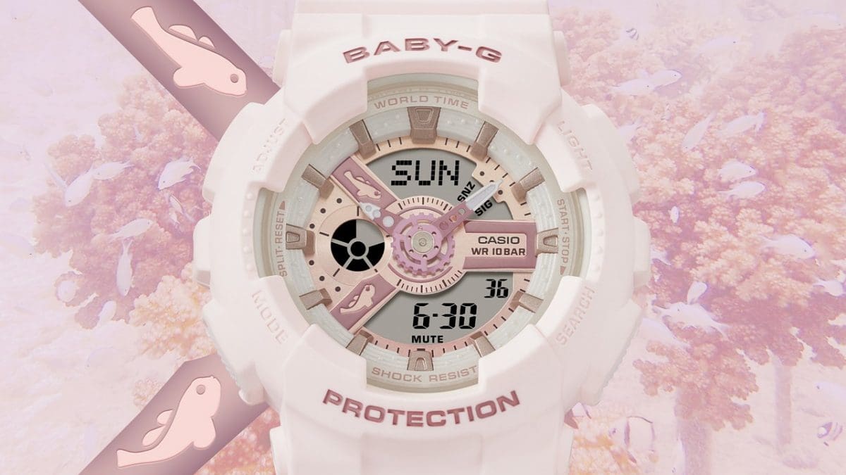 BA-110AQ-4A  ดีไซน์หน้าปัดที่ได้แรงบันดาลใจจากแนวปะการัง