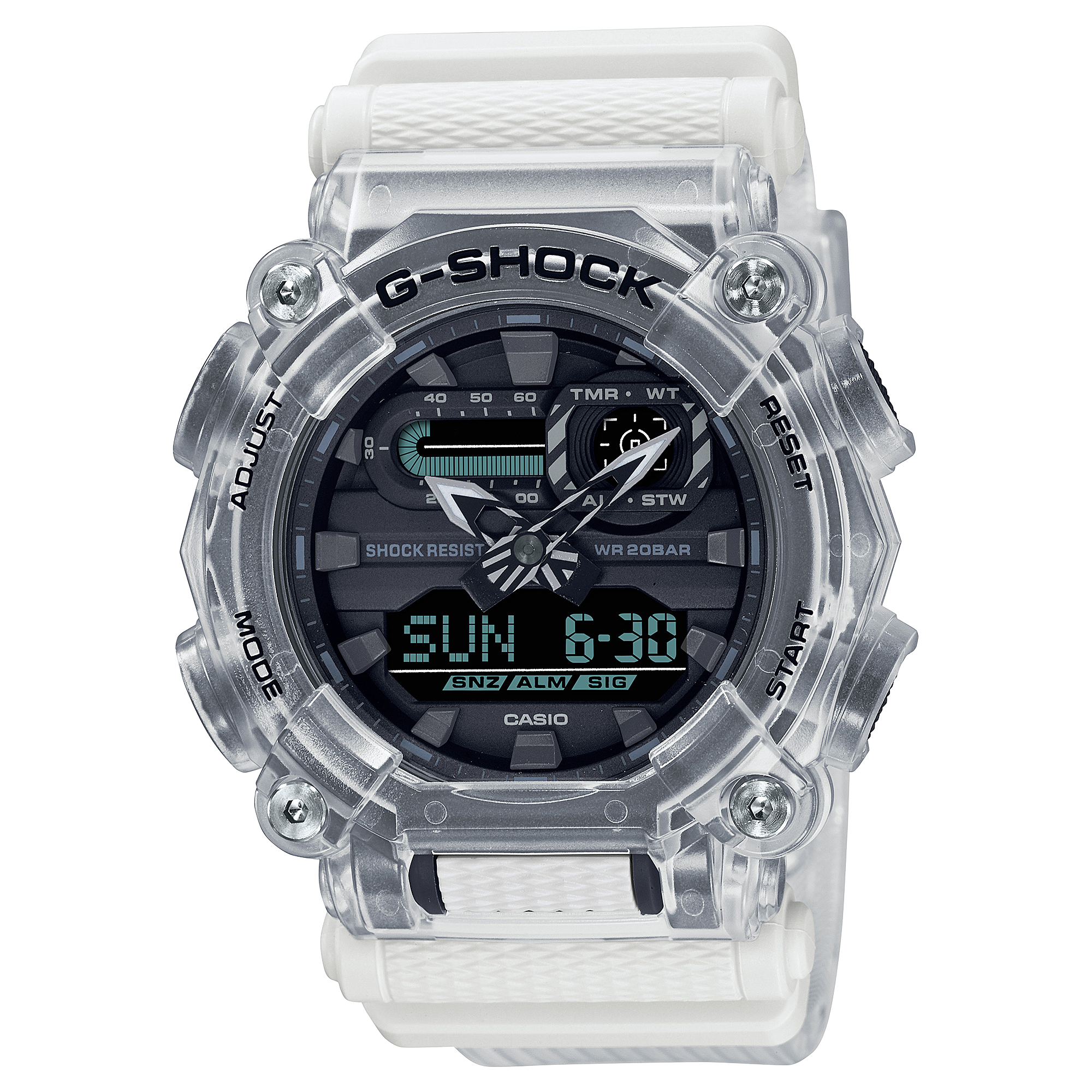 GA-900SKL-7A | G-SHOCK อะนาล็อก-ดิจิตอล ซีรีส์ Sound Wave | CASIO